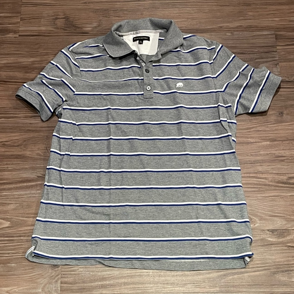 Banana Republic Pinstripe polo